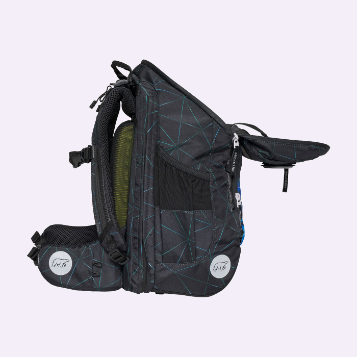Ghiozdan, rucsac ergonomic cu perna de aer, set Active Air FLX 6 piese, Panther [10]