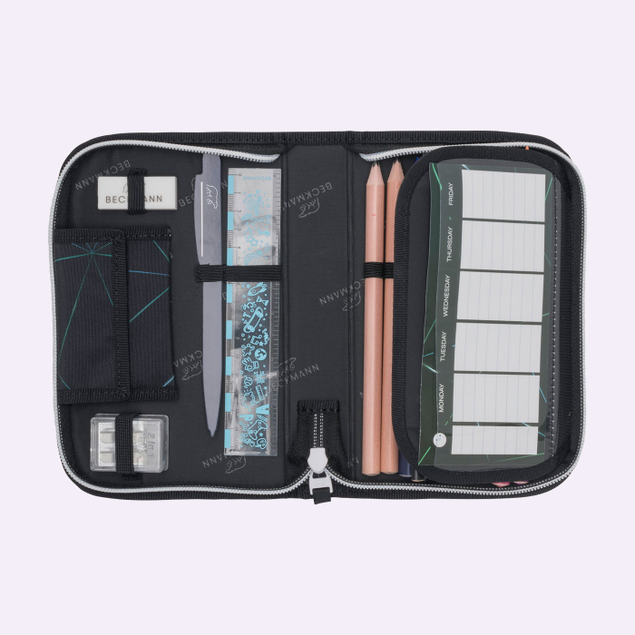 Ghiozdan, rucsac ergonomic cu perna de aer, set Active Air FLX 6 piese, Panther [16]