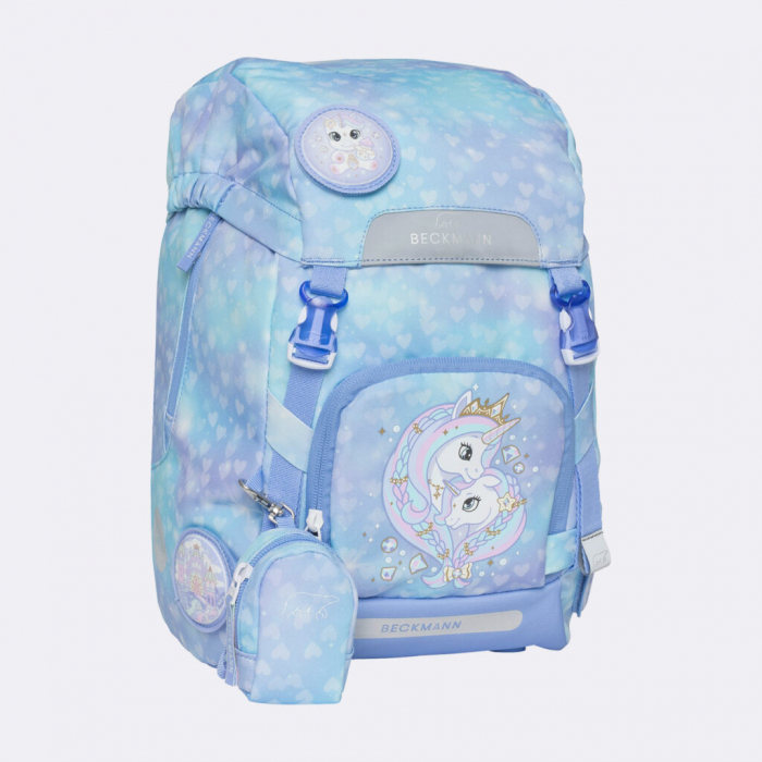 Ghiozdan, rucsac ergonomic, set clasic 7 piese, Unicorn Princess Ice Blue [5]