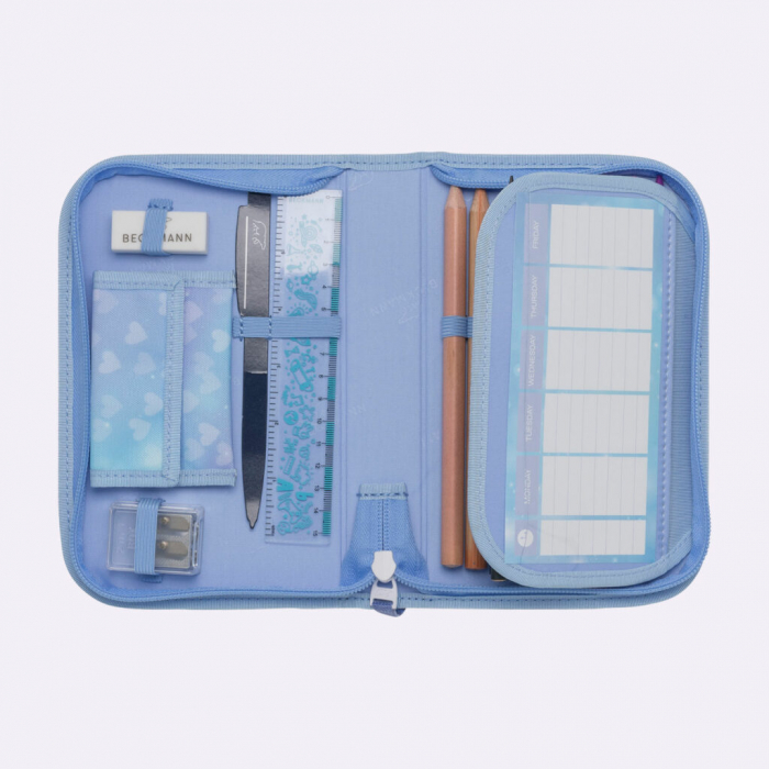 Ghiozdan, rucsac ergonomic, set clasic 7 piese, Unicorn Princess Ice Blue [17]