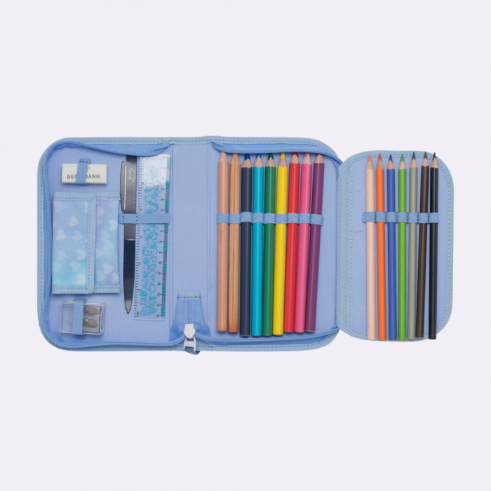 Ghiozdan, rucsac ergonomic, set clasic 7 piese, Unicorn Princess Ice Blue [16]