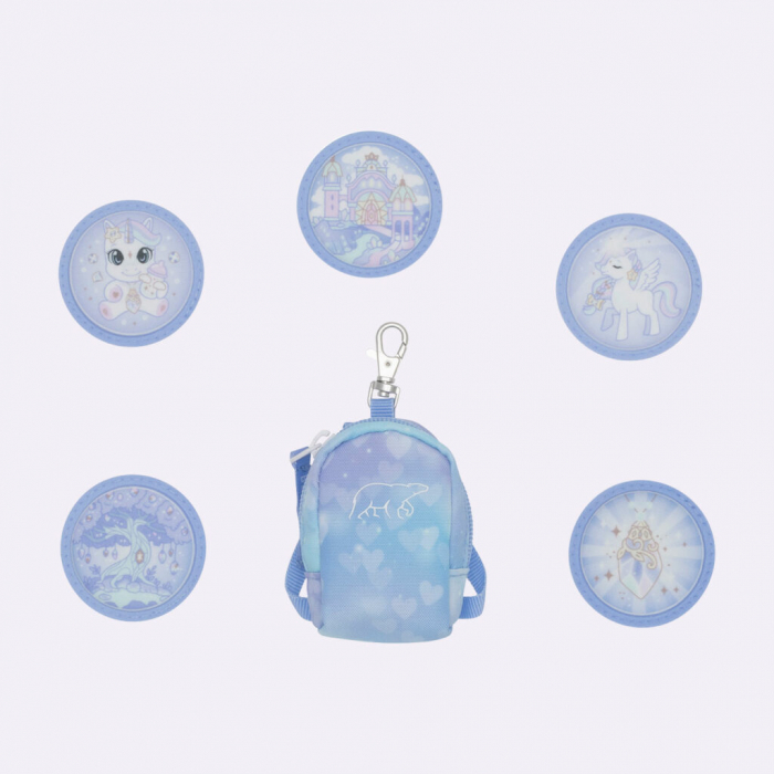 Ghiozdan, rucsac ergonomic, set clasic 7 piese, Unicorn Princess Ice Blue [19]