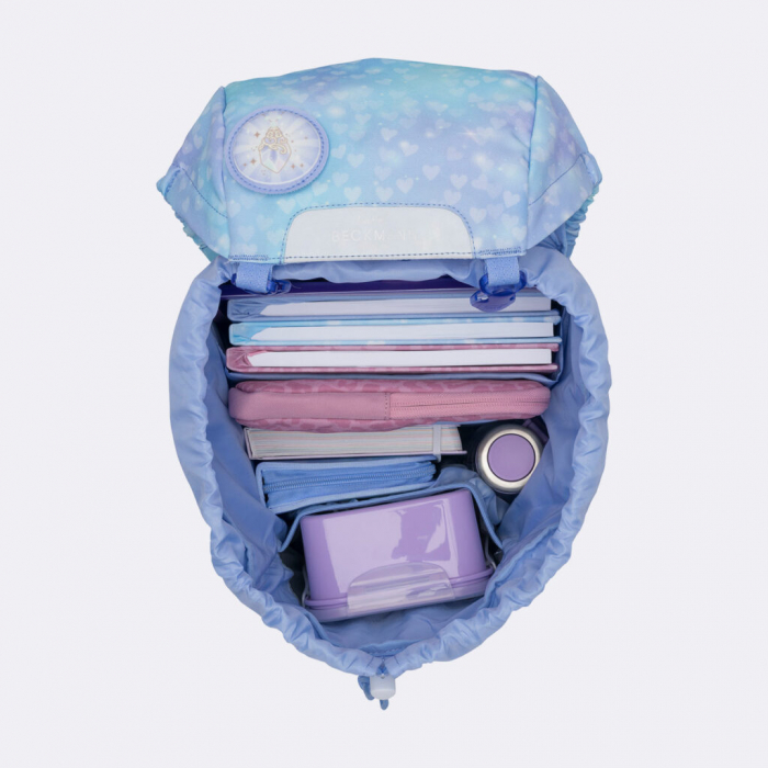 Ghiozdan, rucsac ergonomic, set clasic 7 piese, Unicorn Princess Ice Blue [9]