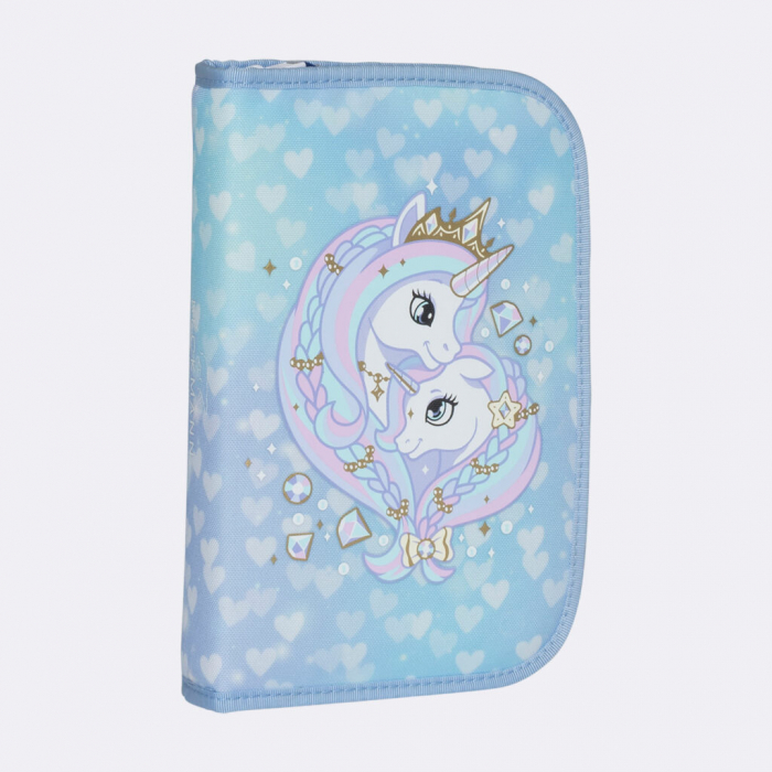 Ghiozdan, rucsac ergonomic, set clasic 7 piese, Unicorn Princess Ice Blue [15]