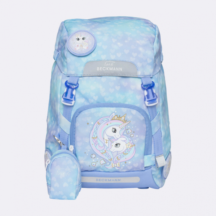 Ghiozdan, rucsac ergonomic, set clasic 7 piese, Unicorn Princess Ice Blue [3]