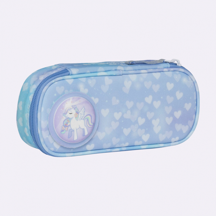 Ghiozdan, rucsac ergonomic, set clasic 7 piese, Unicorn Princess Ice Blue [18]