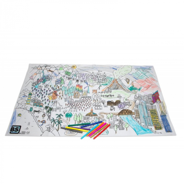 Set de colorat gigant, BS Toys [3]