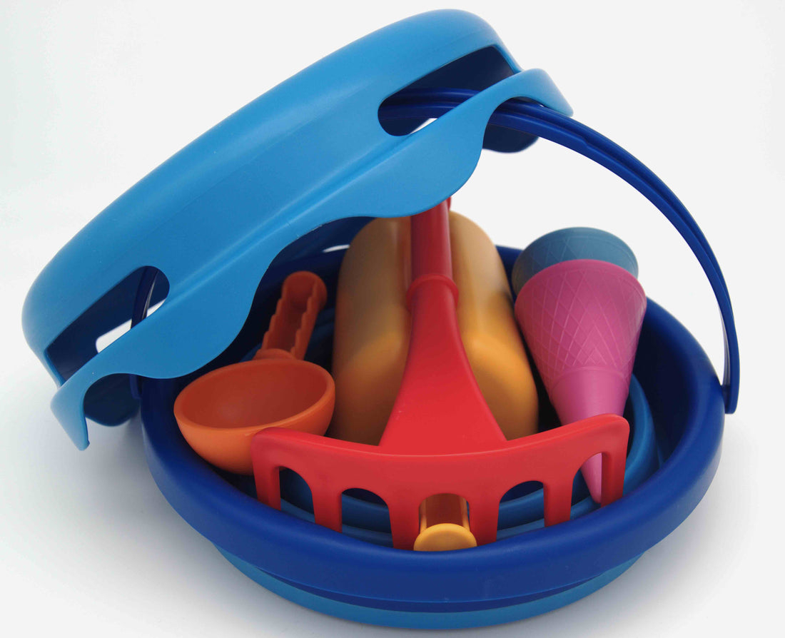 Set de jucarii de nisip 7in1 Sand Toys, albastru, CompacToys [3]