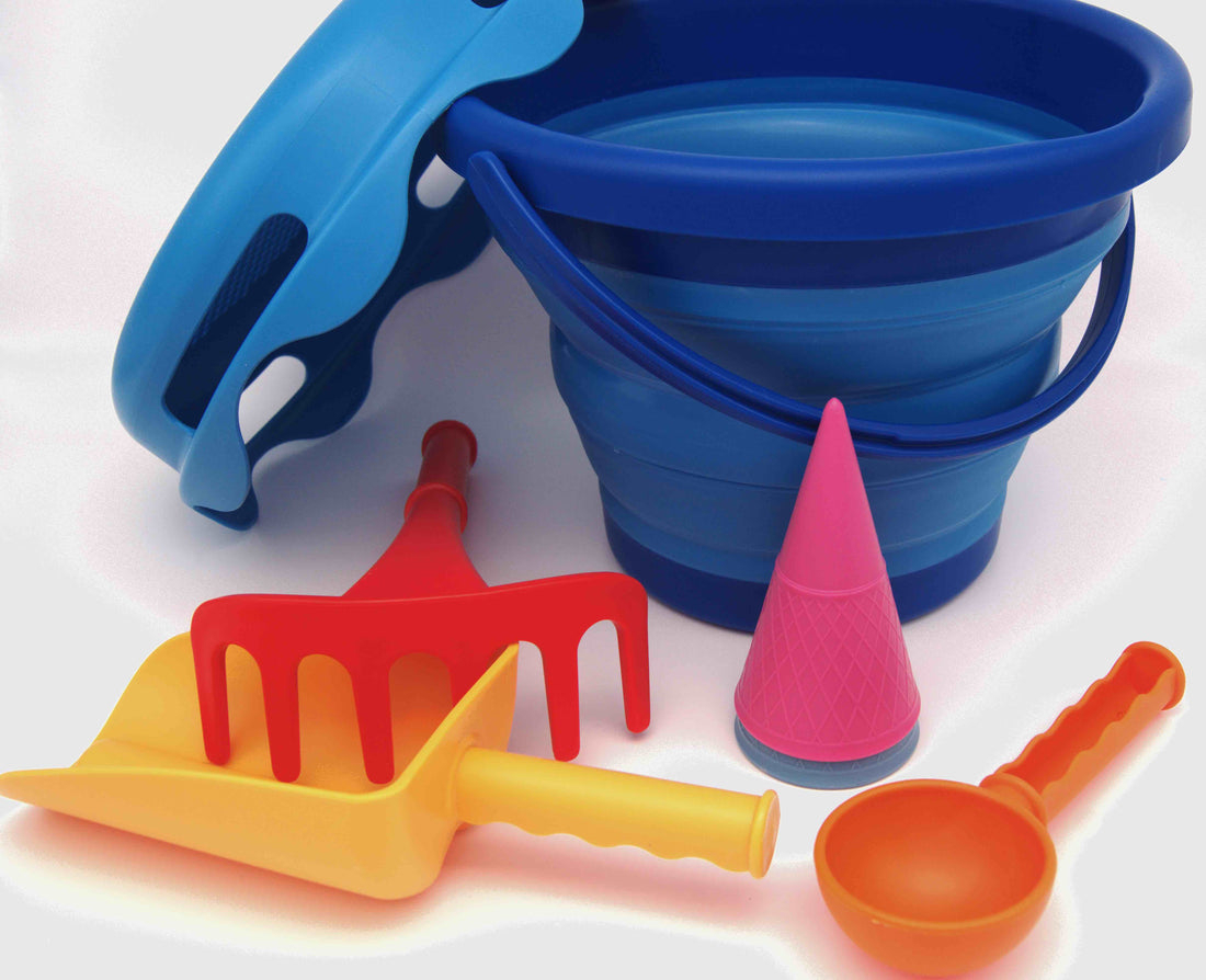 Set de jucarii de nisip 7in1 Sand Toys, albastru, CompacToys [4]