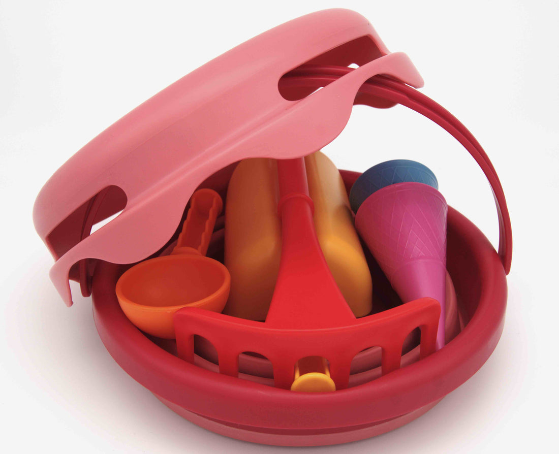 SET DE JUCARII DE NISIP 7IN1 SAND TOYS, ROSU, COMPACTOYS [3]