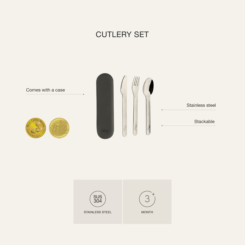 Set de tacâmuri din oțel inoxidabil cu husa de silicon - Cherry [7]