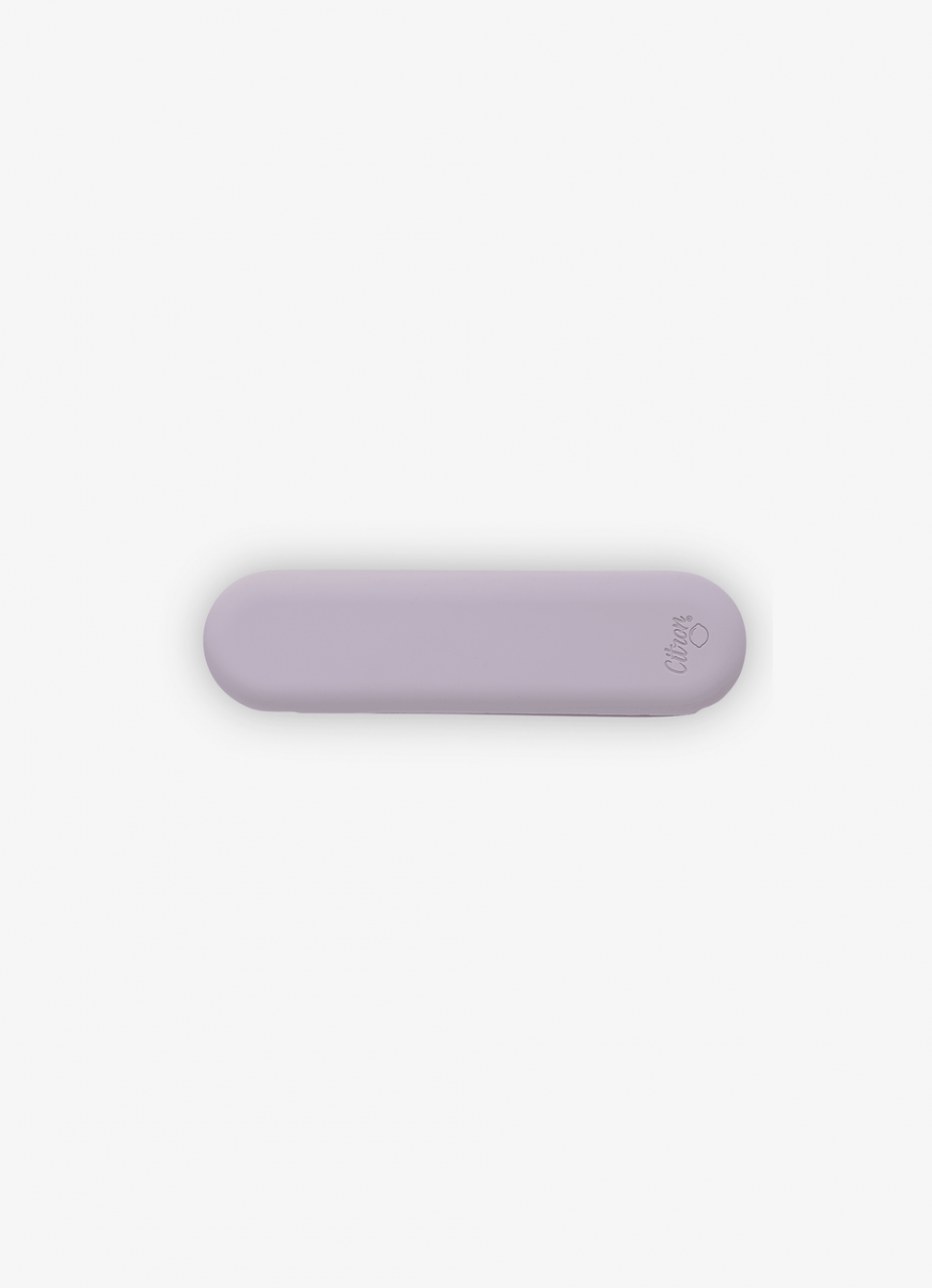Set de tacâmuri din oțel inoxidabil cu husa de silicon - Violet [3]
