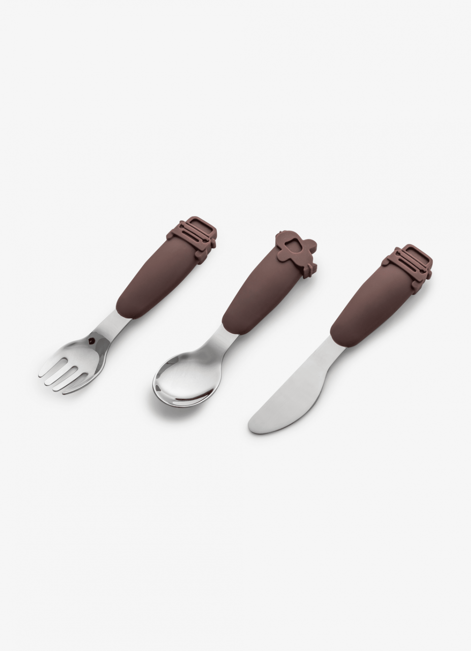 Set de tacâmuri din silicon cu husă - Vehicles- Plum [8]