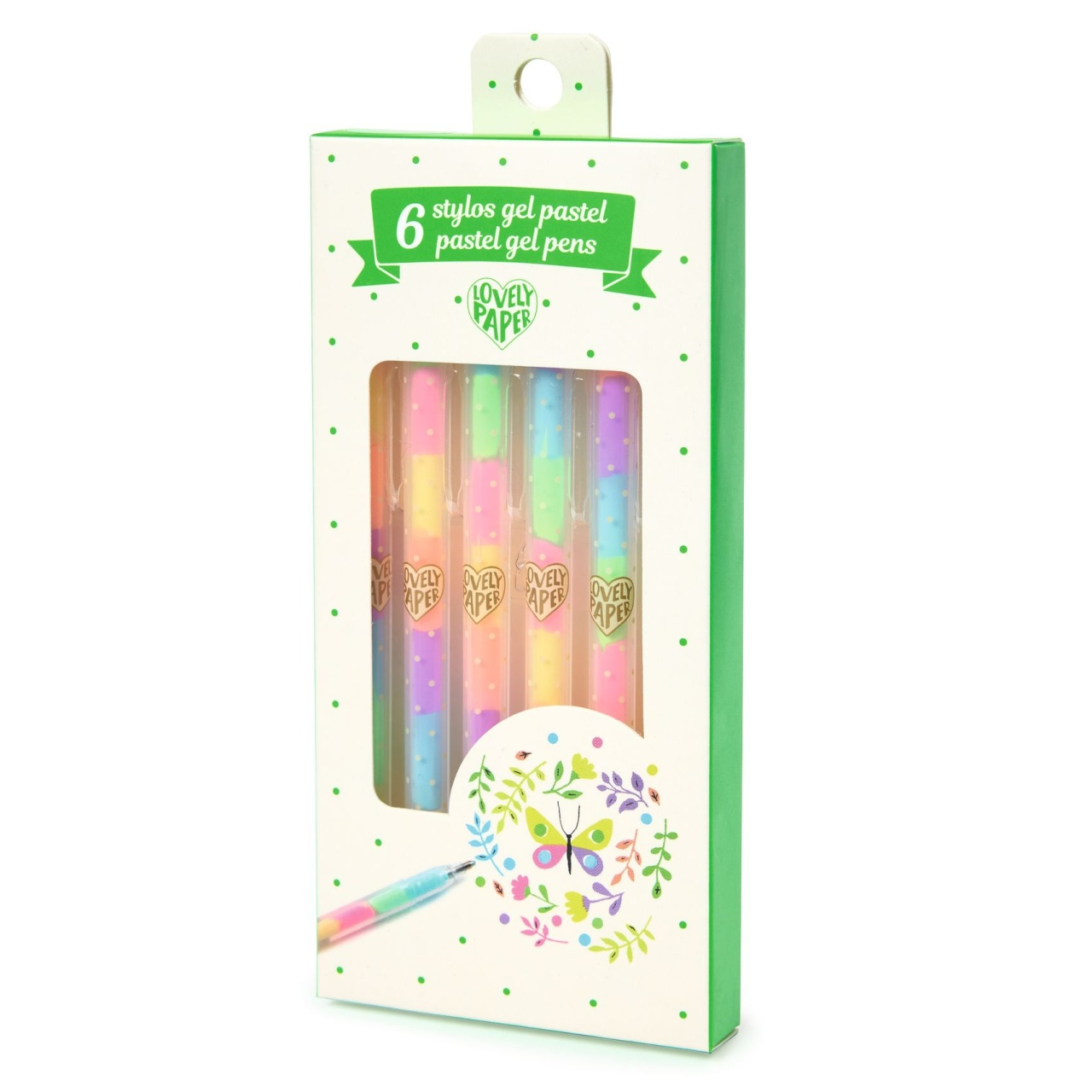 Set fluo roll-gel 6 culori combinate, Djeco [1]