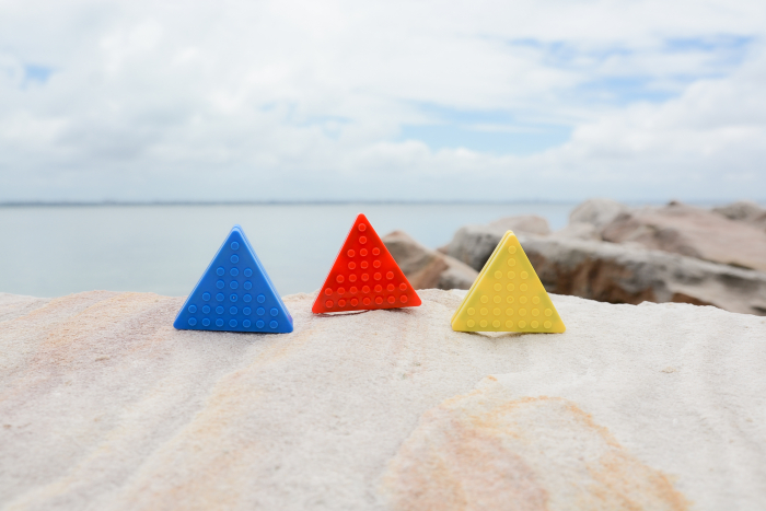 Set magnetic Magbrix 12 piese triunghi echilateral - compatibil cu caramizi de constructie tip Lego [6]