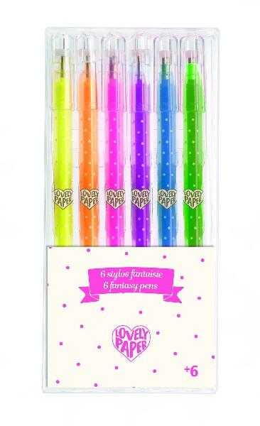 Set roll-gel 6 culori neon, Djeco [1]