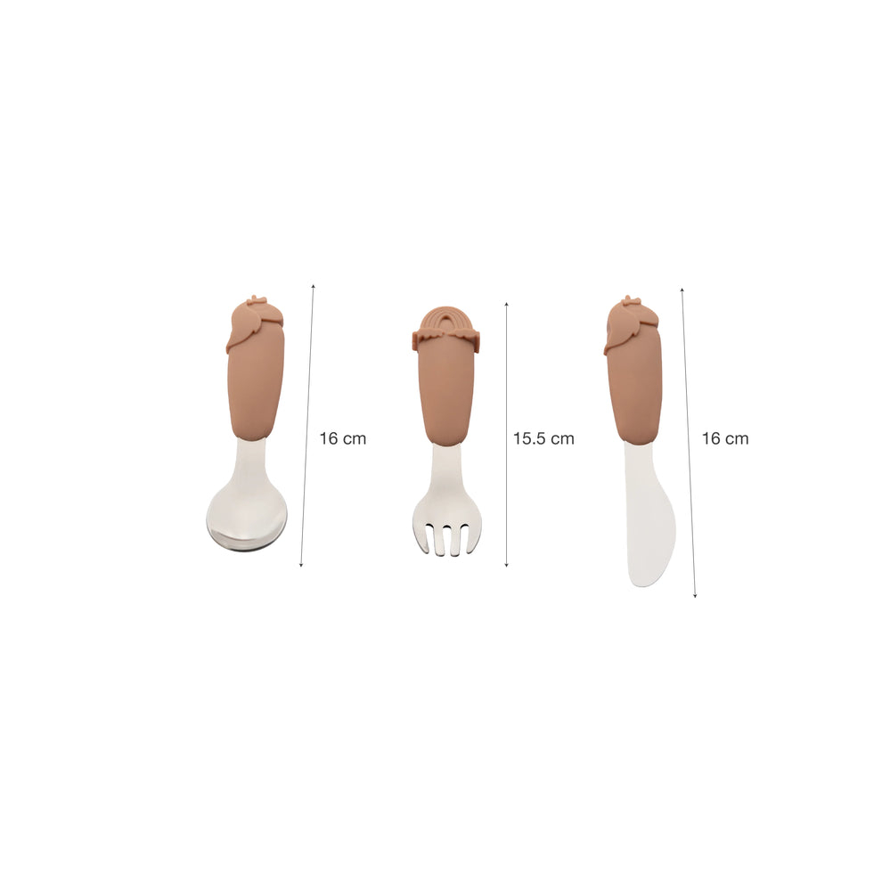 Set tacâmuri cu 3 piese din inox și silicon - Unicorn [5]