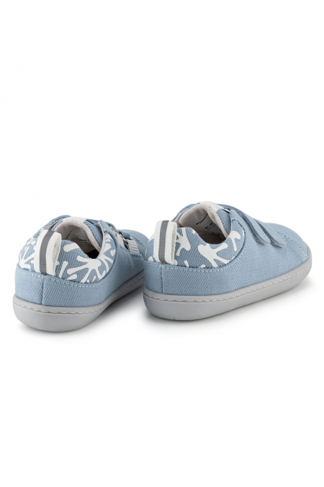 Sneakers barefoot,  SMART WALKER RECYCLED CANVAS, bumbac, Eco Blue Light [1]
