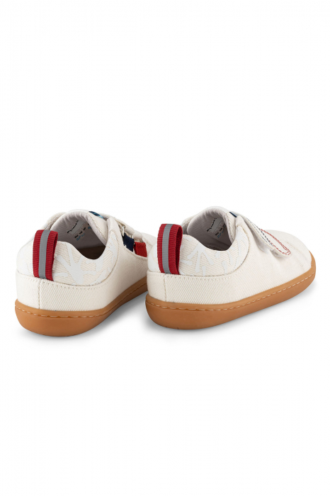 Sneakers barefoot,  SMART WALKER RECYCLED CANVAS, bumbac, Eco Off White [2]