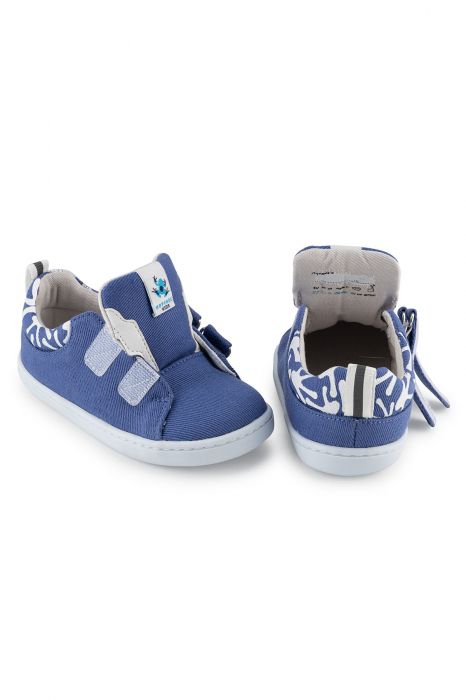 Sneakers barefoot,  SMART WALKER RECYCLED CANVAS, bumbac, Eco Violet [5]