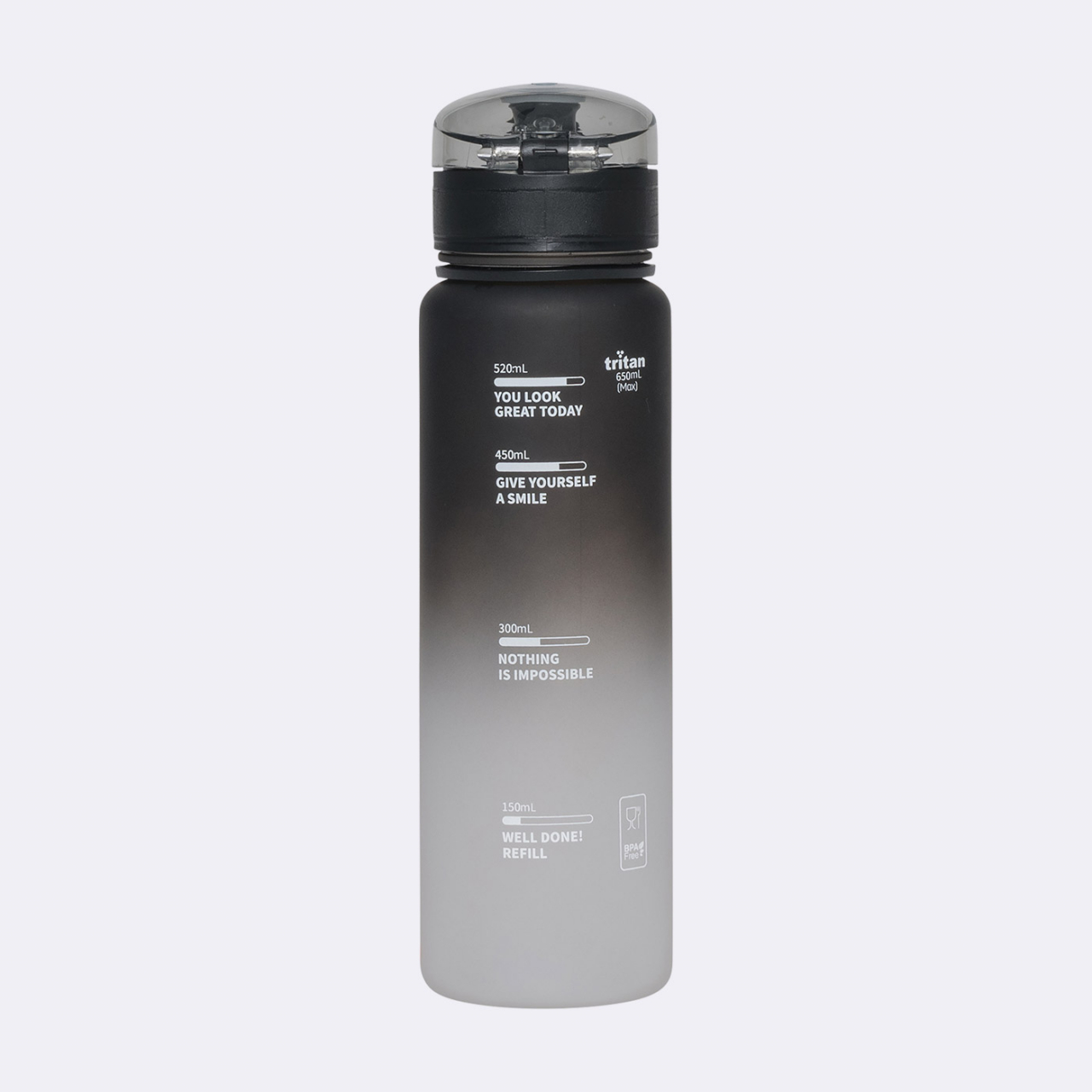 Sticla de baut 650 ml, Gradient Negru [2]