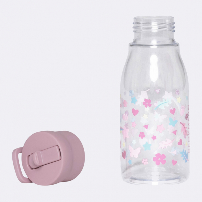 Sticla de băut pentru copiii de gradinita 400 ml, Roz [3]