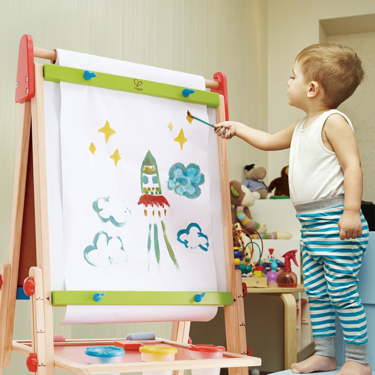 Tabla magnetica dubla cu set creatie pentru copii [9]
