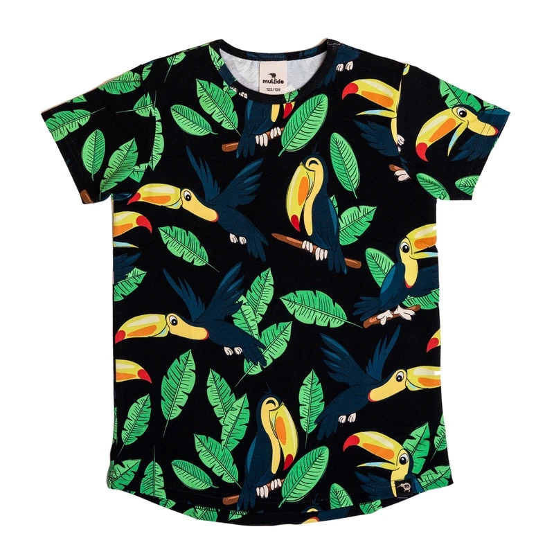 Tricou, bumbac organic, Black Toucan [3]