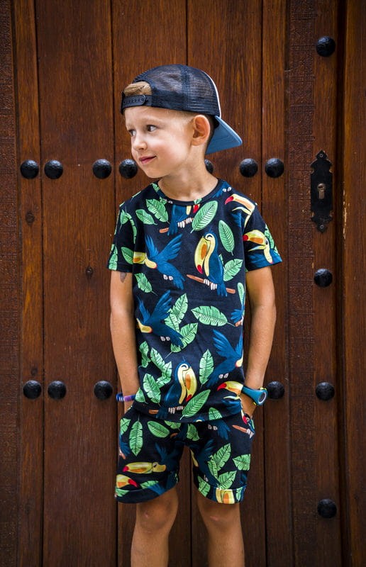 Tricou, bumbac organic, Black Toucan, Mullido [4]