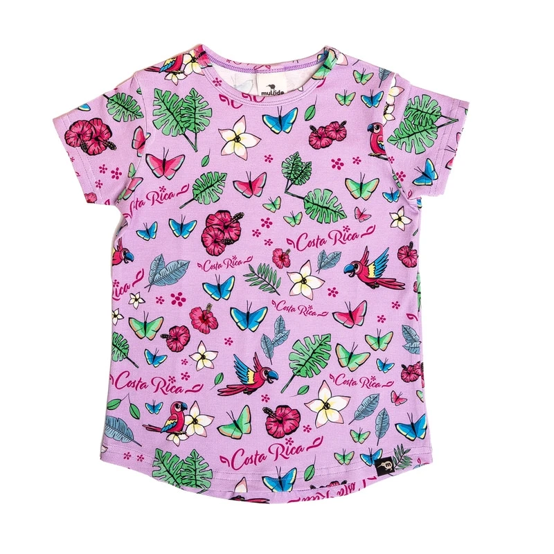 Tricou, bumbac organic, Costa Rica Lilac, Mullido [2]