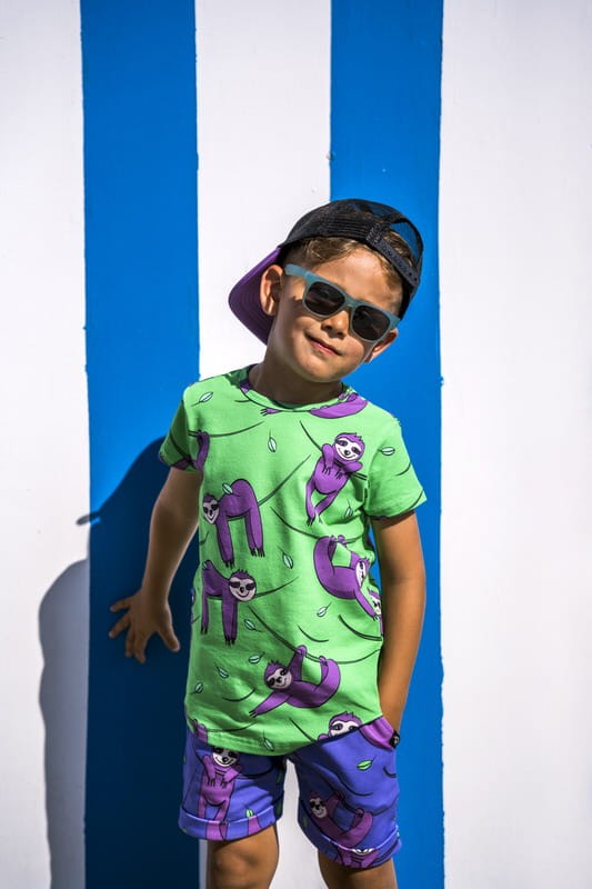 Tricou, bumbac organic, Green Sloth, Mullido [2]