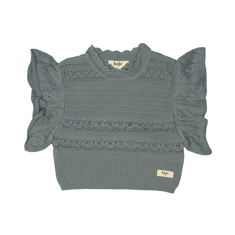 Vesta Mayfair, bumbac organic, culoarea Greyish blue, Baje [3]
