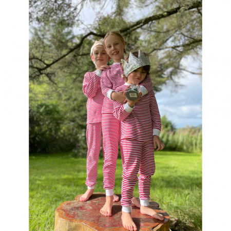 Set bluza pantalon din bumbac organic gofrat (waffle) [6]