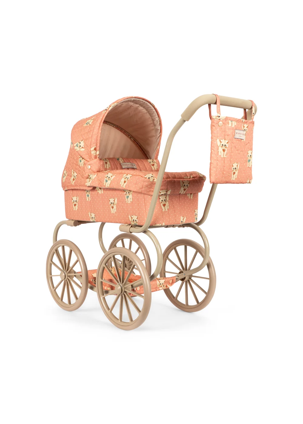 Jucarii creative - ACCESORII konges sløjd -  CĂRUCIOR PENTRU PAPUSI CU LANDOU MINI - CIAO MIAO ROSE