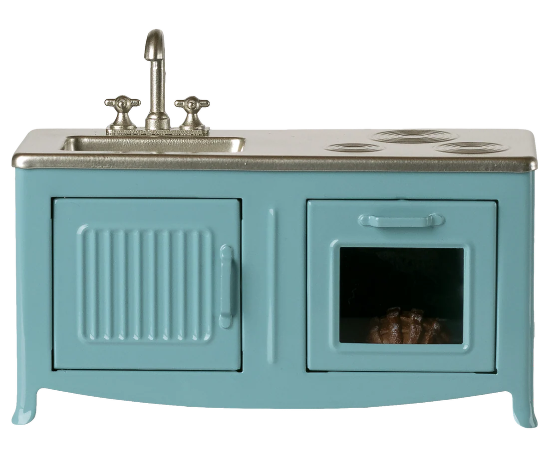 Jucarii de constructie - accesorii maileg -  Bucătărie, Șoarece - Blue