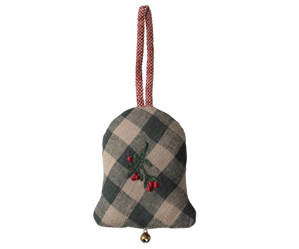 Maileg - accesorii maileg craciun - Ornament din material textil, Clopoțel, Mediu