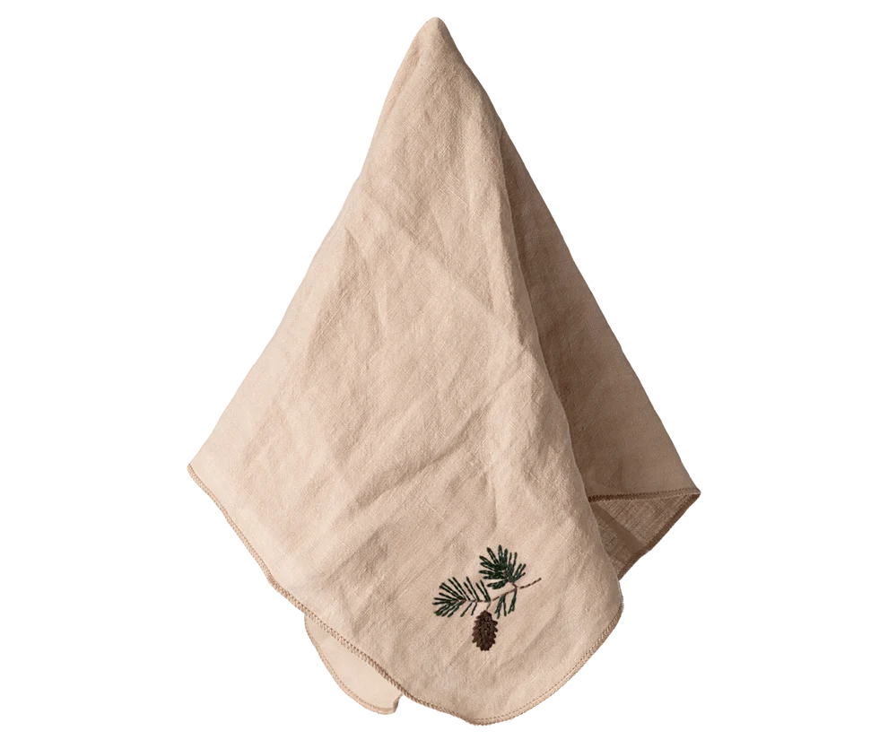 Maileg - accesorii maileg craciun - Șervețel din material textil - Con de pin