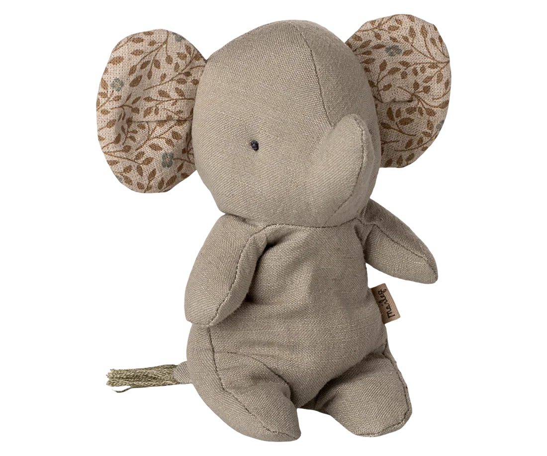 Jucării de rol - accesorii maileg - jucarie textila - Prieteni de safari, Elefant, Mini - Gri