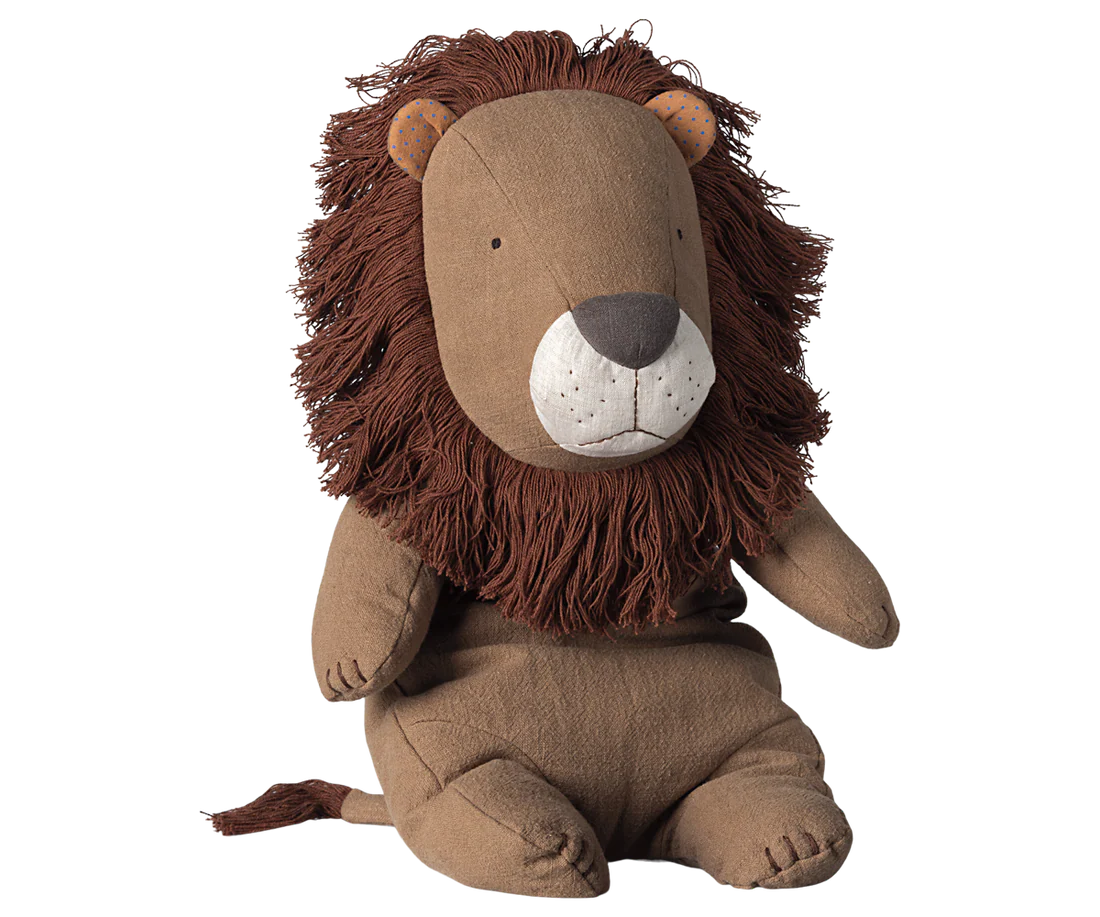 Jucării de rol - accesorii maileg - jucarie textila - Prieteni de safari, Leu, Mare