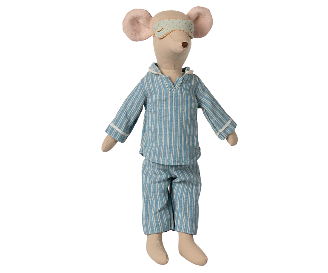 Jucarii bebe - ACCESORII MAILEG - JUCARIE TEXTILA - Șoricel mediu, Șoarece mediu, Pijamale