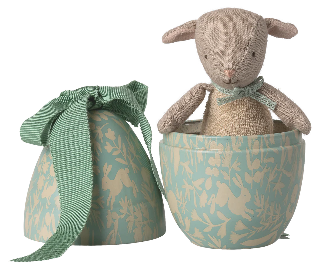 Jucării de rol - accesorii maileg - Ou de Paște cu mielușel mic, Mic - Mint