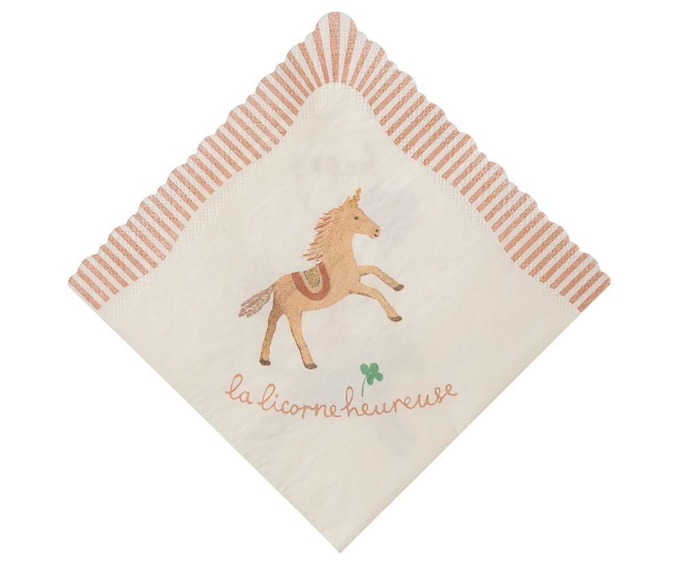 Jucarii educative - ACCESORII MAILEG - Șervețel, La mulți ani - Unicorn