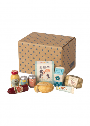 Maileg - Accesorii pentru căsuța de păpuși, Cutia cu alimente, Maileg