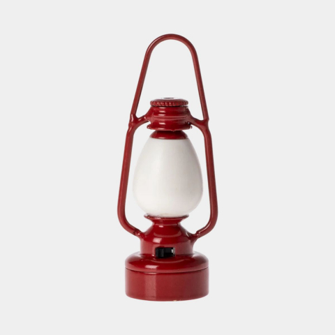 Maileg - Accesorii pentru căsuța de păpuși, Lampa vintage, Red, Maileg