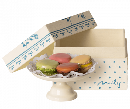 Produse - Accesorii pentru căsuța de păpuși, Macarons și ciocolată caldă - Maileg
