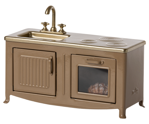 Accesorii pentru căsuța de păpuși, mini bucătărie, Maileg,  Light Brown [3]