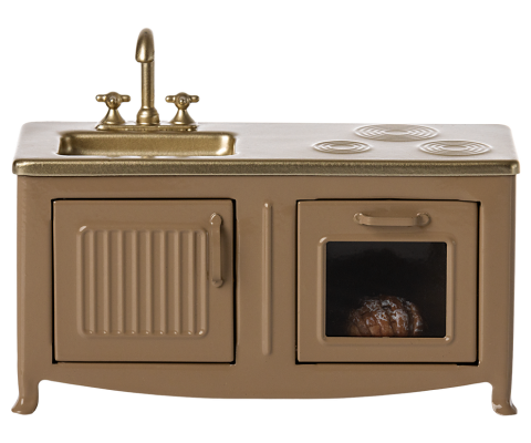 Produse - Accesorii pentru căsuța de păpuși, mini bucătărie, Maileg,  Light Brown