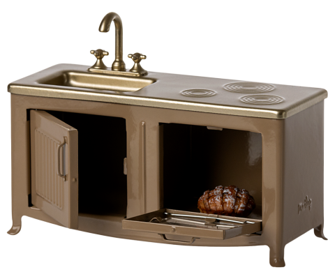 Accesorii pentru căsuța de păpuși, mini bucătărie, Maileg,  Light Brown [1]