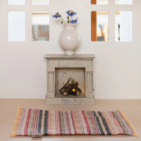 Accesorii pentru căsuța de păpuși, Șemineu în miniatură - Off-white - Maileg [1]