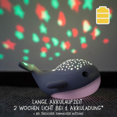 Balena MegaLight LED WILLY WHALE cu proiector de stele reglabil cu baterie [4]